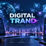 Futuristic Digital Trends Workspace